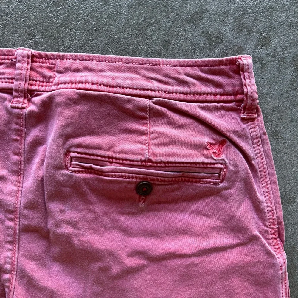 American Eagle Cargo Shorts Size 32 Pink Classic Fit Extreme Flex 9